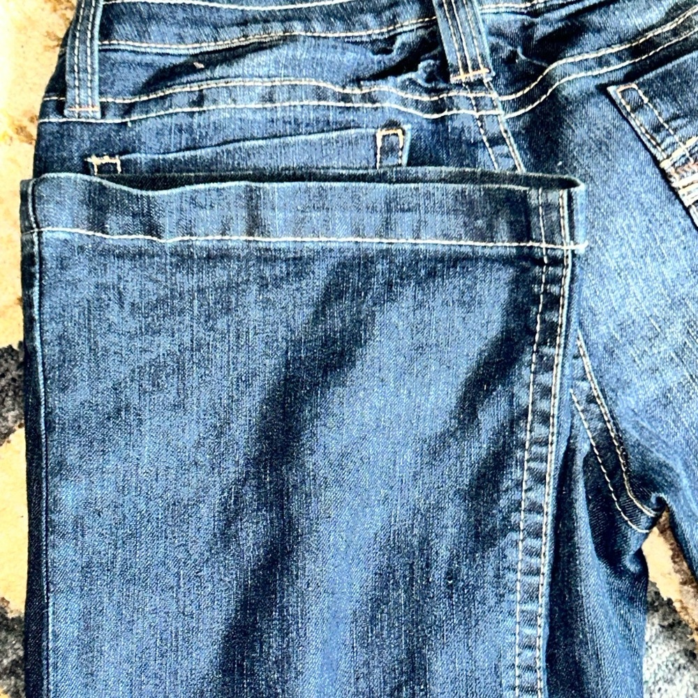 Women's Flare & Wide Leg Jeans - Dark Blue - Picture 5 of 8
